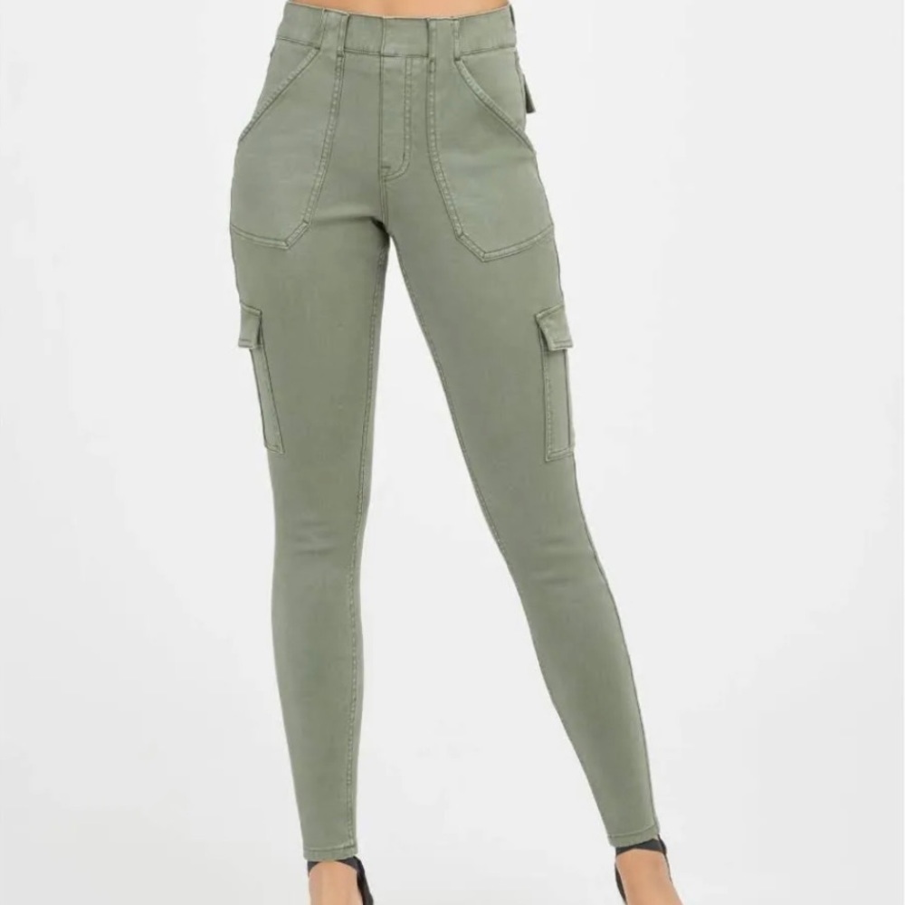 Spanx Stretch Twill Ankle Cargo Pant NWT